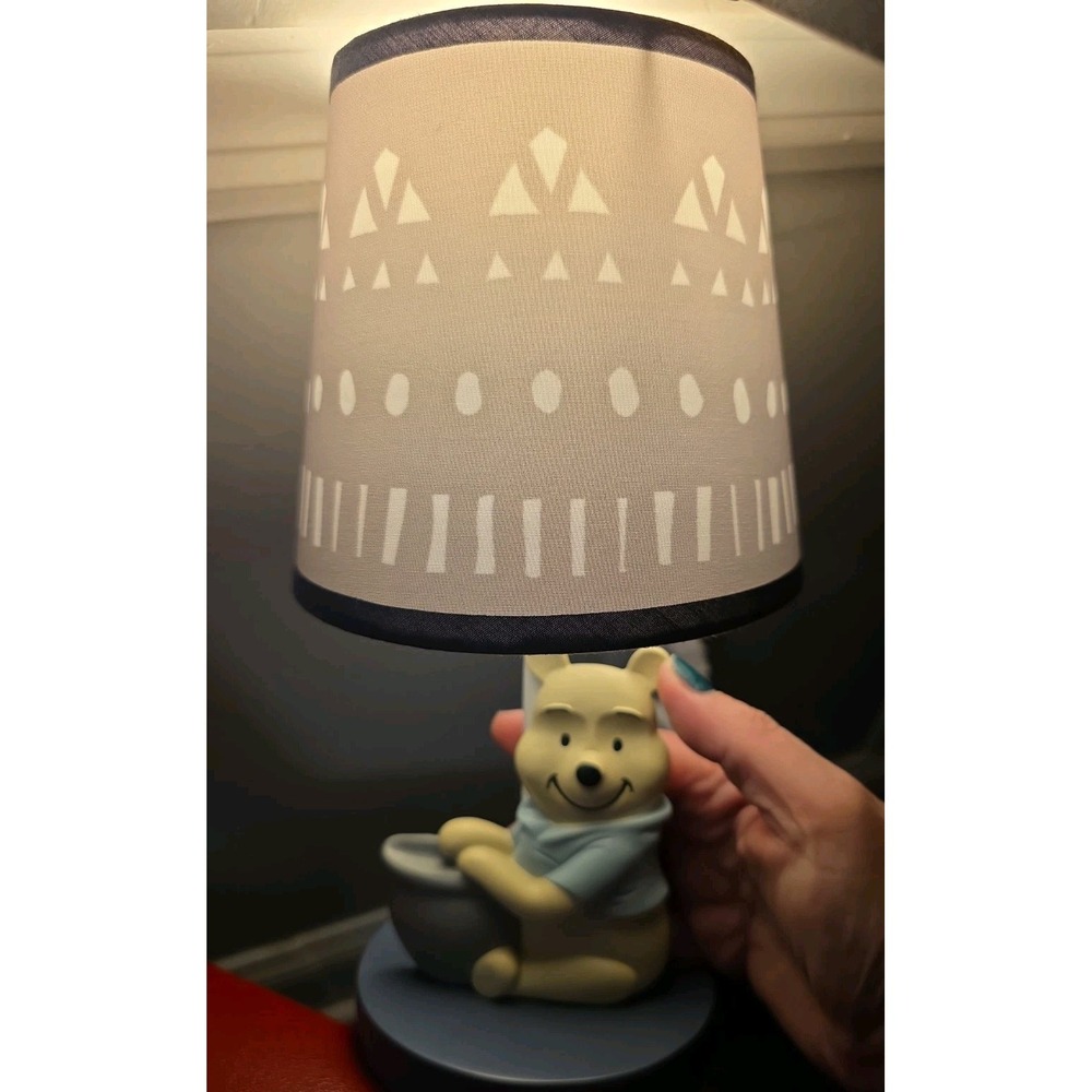 LAMBS & IVY BABY FOREVER POOH LAMP 14.5" WINNIE THE POOH DISNEY TESTED WORKS - Picture 7 of 7